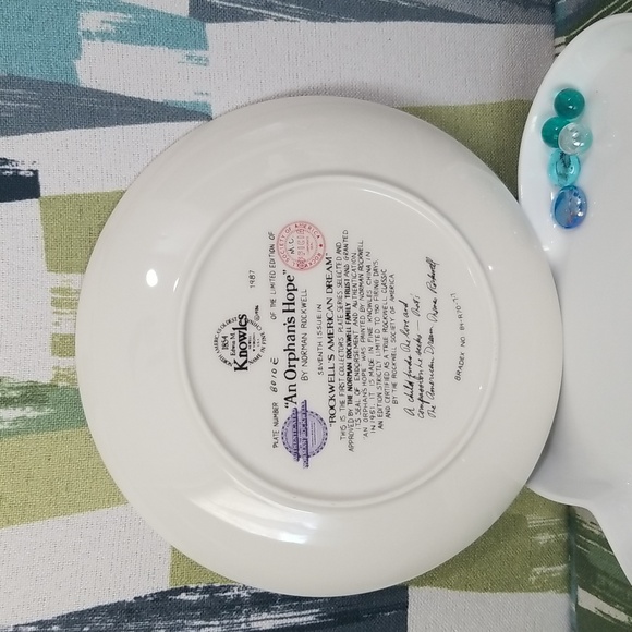 P2g - Knowles Norman Rockwell "An Orphan's Hope" 1987 LE Collector's Plate - Picture 5 of 9